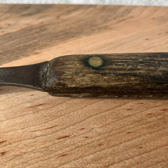 Share Vintage Antique Meat Carving Fork Wood Handle, 12 1/2 in - Picture 5 of 7